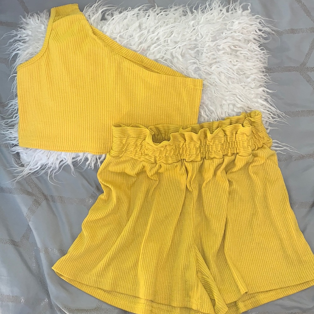 One Shoulder Short Set